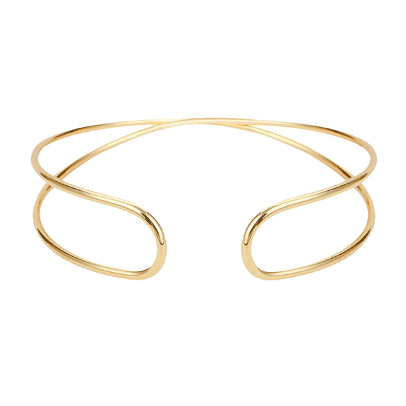 Wholesale Fashion Metal Geometric Armband Bracelet With Electroplating