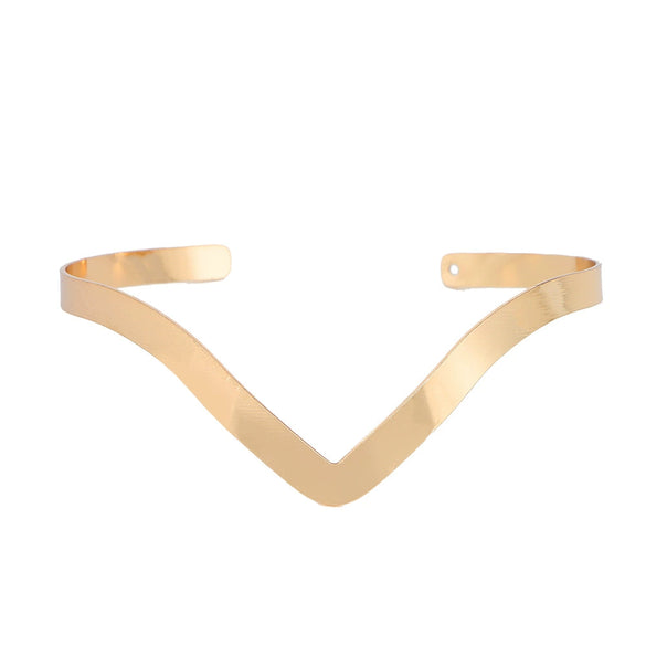 Wholesale Fashion Metal Geometric Armband Bracelet With Electroplating