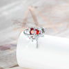Wholesale Fashion Metal Heart Zircon Earrings For Women Titanium Steel Ear Bone Nails