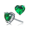 Wholesale Fashion Mini Heartshaped Copper Zircon Earrings For Women