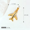 Wholesale Fashion Minimalist Aircraft Pendant Accessories Made Of Copper With 18K Gold Plated Electroplating