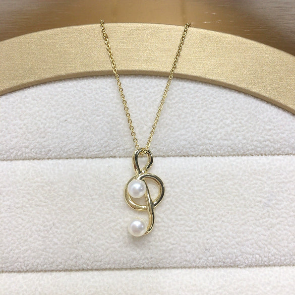 Wholesale Fashion Minimalist Copper And Natural Freshwater Pearl Necklace With Flat Round And Bun Round Pearls