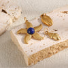 Wholesale Fashion Minimalist Marine Life Starfish And Conch Stainless Steel 18K Gold Vacuum Plated Jewelry Accessories
