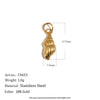 Wholesale Fashion Minimalist Marine Life Starfish And Conch Stainless Steel 18K Gold Vacuum Plated Jewelry Accessories