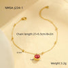 Wholesale Fashion Multi Layer Diamond Pearl Stainless Steel Geometric Anklet Foot Jewelry Unisex