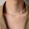 Wholesale Fashion Natural Freshwater Pearl Necklace Copper 14K Gold Plated Handmade For Women
