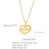 Wholesale Fashion Necklace Stainless Steel Love Letter Pendant With Electroplating And Geometric Pattern