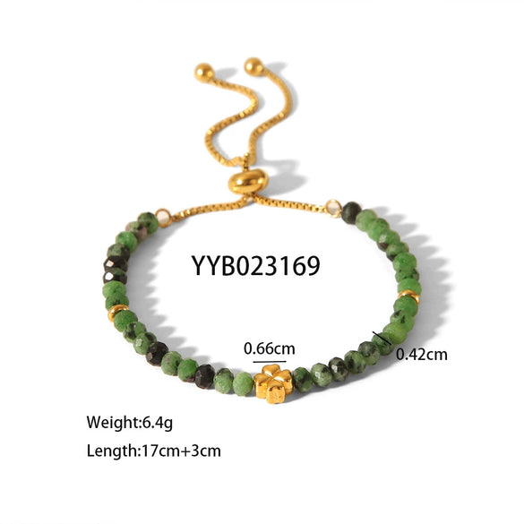 Wholesale Fashion New Natural Stone Handmade Unisex Bracelet With Tourmaline And Lapis Lazulio