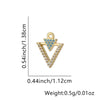 Wholesale Fashion Niche Design Copper Necklace With Cross Tripod Rhombus Geometric Pendant And Electroplating