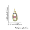 Wholesale Fashion Niche Design Copper Necklace With Cross Tripod Rhombus Geometric Pendant And Electroplating