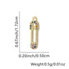 Wholesale Fashion Niche Design Copper Necklace With Cross Tripod Rhombus Geometric Pendant And Electroplating