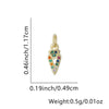 Wholesale Fashion Niche Design Copper Necklace With Cross Tripod Rhombus Geometric Pendant And Electroplating