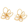 Wholesale Fashion Niche Design Personality Flower Earrings For Women Stainless Steel 18K Gold Plated