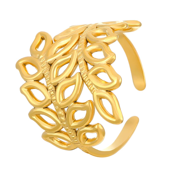 Wholesale Fashion Niche Geometric Stainless Steel Open Ring