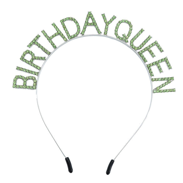 Wholesale Fashion Ol Alloy Crystal Hairband With Electroplating Treatment Letters Numbers And Text For Unisex