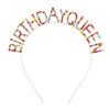 Wholesale Fashion Ol Alloy Crystal Hairband With Electroplating Treatment Letters Numbers And Text For Unisex