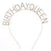 Wholesale Fashion Ol Alloy Crystal Hairband With Electroplating Treatment Letters Numbers And Text For Unisex