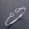Wholesale Fashion Ol Geometric Brass Zircon Inlaid Bracelet