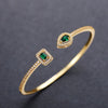 Wholesale Fashion Ol Geometric Brass Zircon Inlaid Bracelet