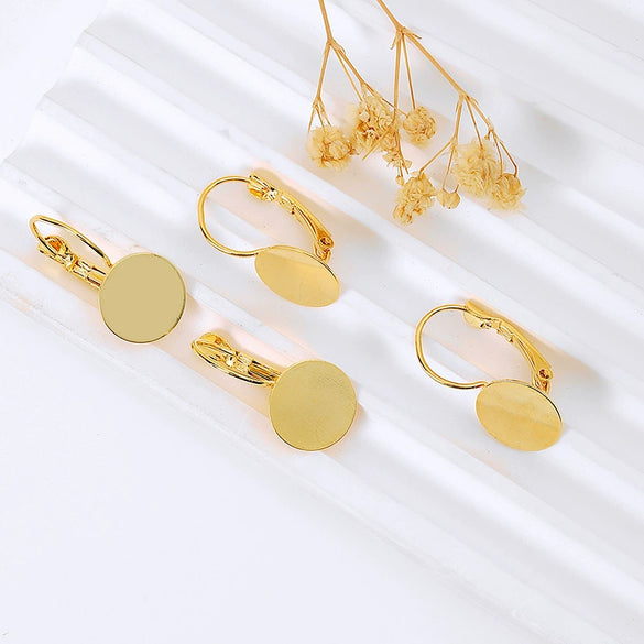 Wholesale Fashion Ol Style Copper Ear Buckle Accessories Electroplated Diy Handmade Earring Material