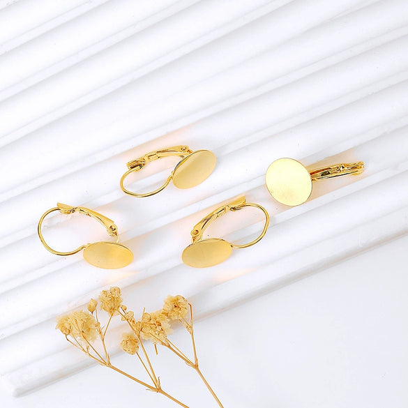 Wholesale Fashion Ol Style Copper Ear Buckle Accessories Electroplated Diy Handmade Earring Material