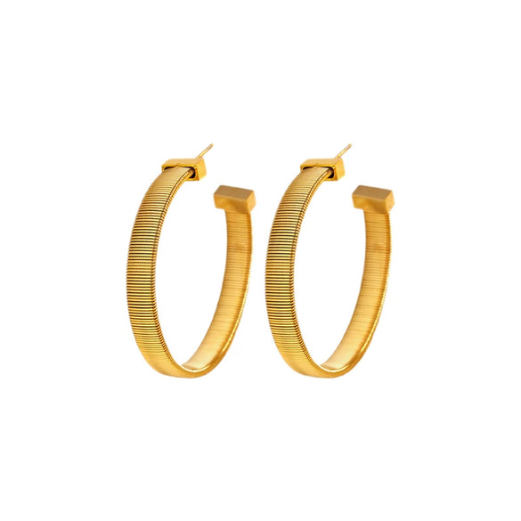 Wholesale Fashion Ol Style Electroplated Ushaped Stainless Steel Earrings For Women