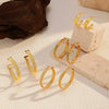 Wholesale Fashion Ol Style Electroplated Ushaped Stainless Steel Earrings For Women