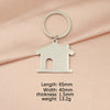 Wholesale Fashion Ol Style Stainless Steel Hollow Big House Key Pendant Key Chain Jewelry Accessories With Fine Polishing