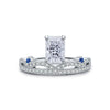 Wholesale Fashion Ol Women's S925 Silver Geometric Diamond Crown Ring