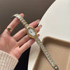 Wholesale Fashion Oval Ladies Watch With Alloy Case And Stainless Steel Buckle