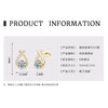 Wholesale Fashion Personality Double Wear Moissanite Earrings In S925 Sterling Silver With Geometric Style And Electroplating Treatment For Women