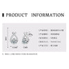 Wholesale Fashion Personality Double Wear Moissanite Earrings In S925 Sterling Silver With Geometric Style And Electroplating Treatment For Women