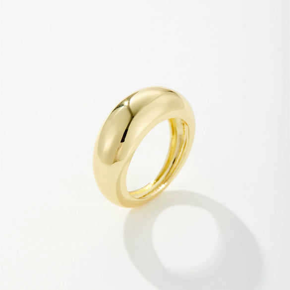Wholesale Fashion Retro Classic Joker Design Copper Ring With Geometric Pattern And Electroplating Treatment For Women
