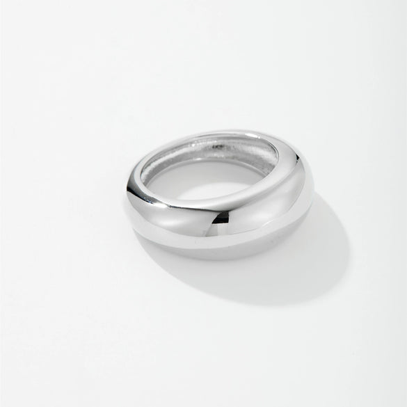 Wholesale Fashion Retro Classic Joker Design Copper Ring With Geometric Pattern And Electroplating Treatment For Women