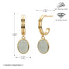 Wholesale Fashion Retro Court Style Earrings With Dongling Jade Pendant 925 Silver Electroplated For Women