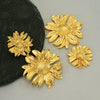 Wholesale Fashion Retro Flower Earrings Stainless Steel Electroplated For Women