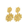 Wholesale Fashion Retro Flower Earrings Stainless Steel Electroplated For Women