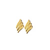 Wholesale Fashion Retro Geometric Stainless Steel Earrings With Stamping Treatment