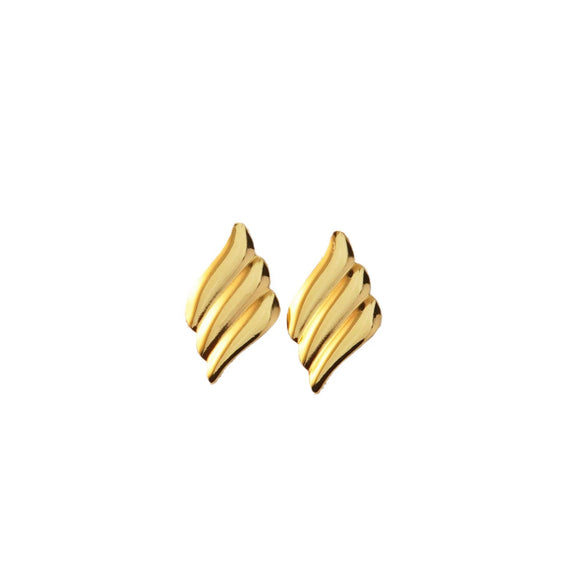Wholesale Fashion Retro Geometric Stainless Steel Earrings With Stamping Treatment