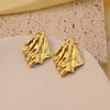 Wholesale Fashion Retro Geometric Stainless Steel Earrings With Stamping Treatment