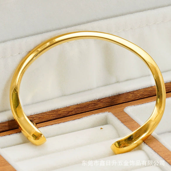 Wholesale Fashion Retro Irregular Stainless Steel Electroplated Geometric Bracelets