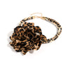 Wholesale Fashion Retro Leopard Pucloth Flower Electroplated Neck Chain For Women