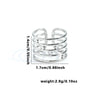Wholesale Fashion Retro Multilayer Titanium Steel Ring With Crown Moon Heart Flower Leaf Letter Number Text Shape For Women