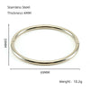 Wholesale Fashion Retro Style Stainless Steel Geometric Bracelet With Electroplating