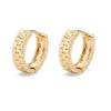 Wholesale Fashion Round Color Diamond Earrings For Women Copper Simple Style Set With Diamonds