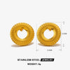 Wholesale Fashion Round Geometric Oval Titanium Steel Earrings For Women Electroplated With 18K Gold