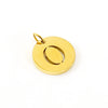 Wholesale Fashion Round Hollow English Letter Pendant In Titanium Steel With Cutting Process