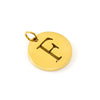 Wholesale Fashion Round Hollow English Letter Pendant In Titanium Steel With Cutting Process