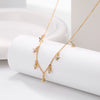 Wholesale Fashion S925 Sterling Silver Clavicle Chain With Inlaid Zircon And Star Pattern For Women