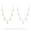 Wholesale Fashion S925 Sterling Silver Clavicle Chain With Inlaid Zircon And Star Pattern For Women